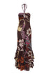 Sevillana Cotton Dress / Brown Moonlight Garden